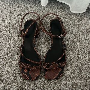 Marc Fisher Brown Strappy Women's Sandals